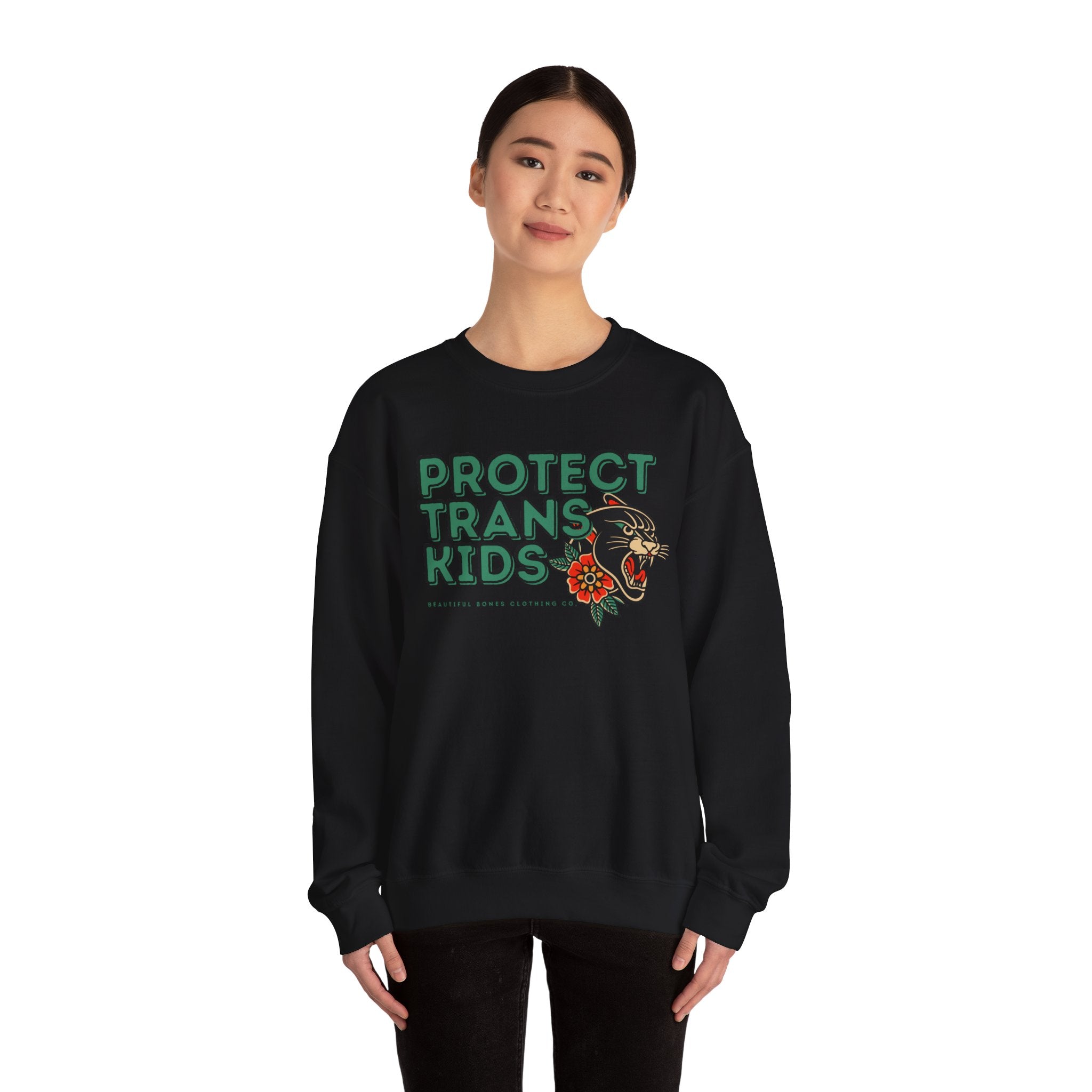Protect Trans Kids Crewneck Sweater