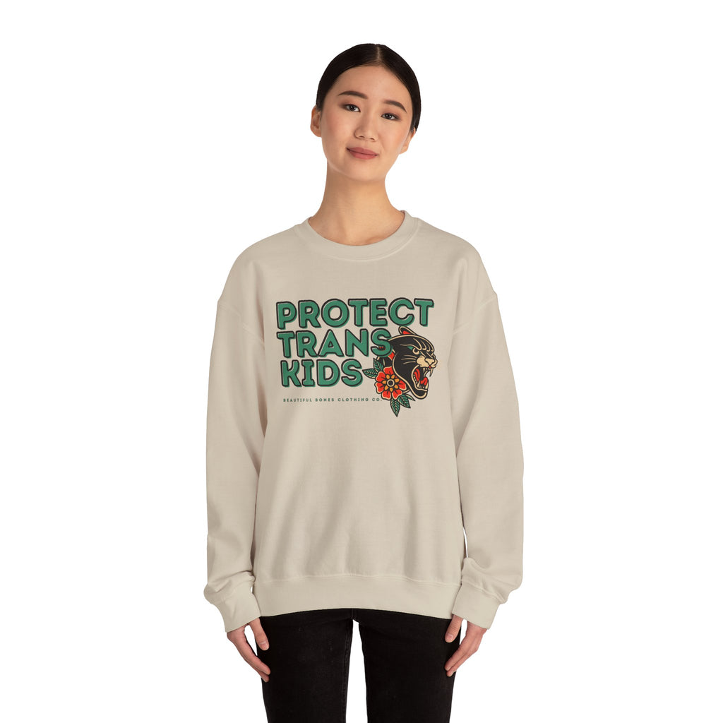 Protect Trans Kids Crewneck Sweater