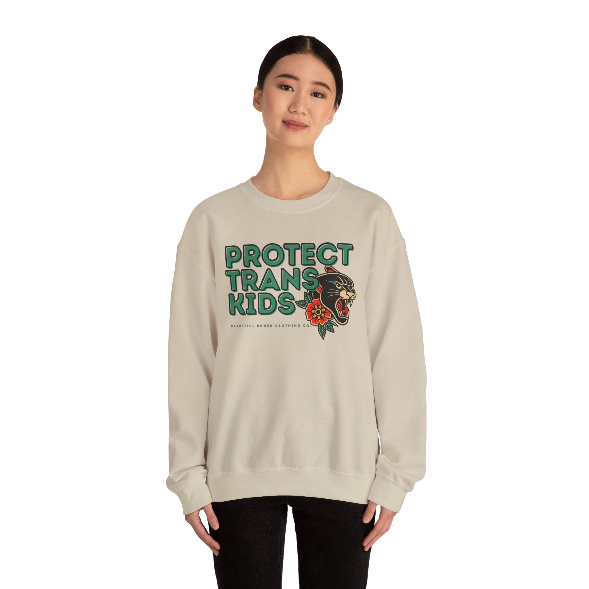 Protect Trans Kids Crewneck Sweater
