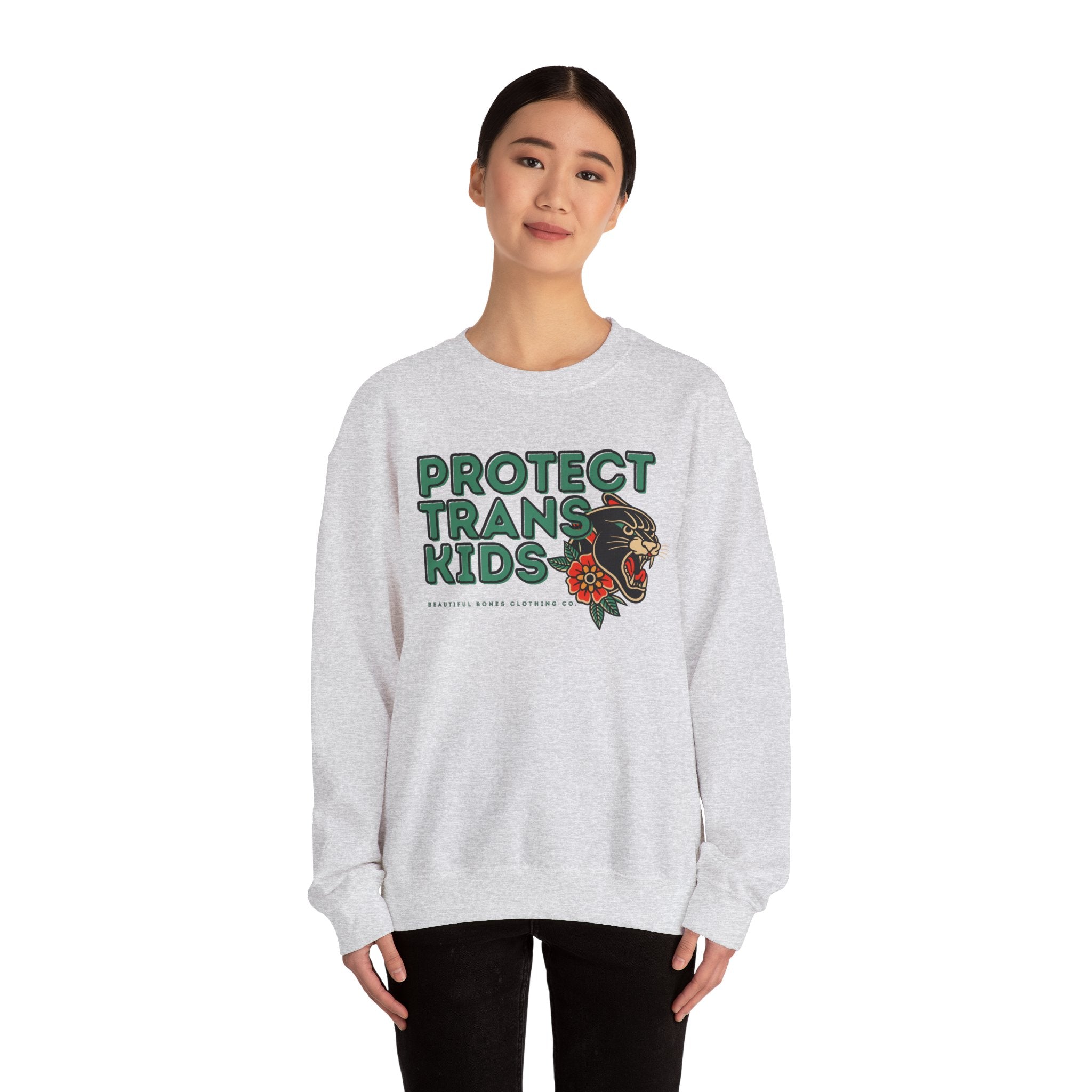Protect Trans Kids Crewneck Sweater