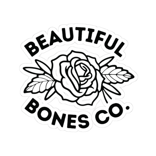 Beautiful Bones Co. Rose Logo Sticker